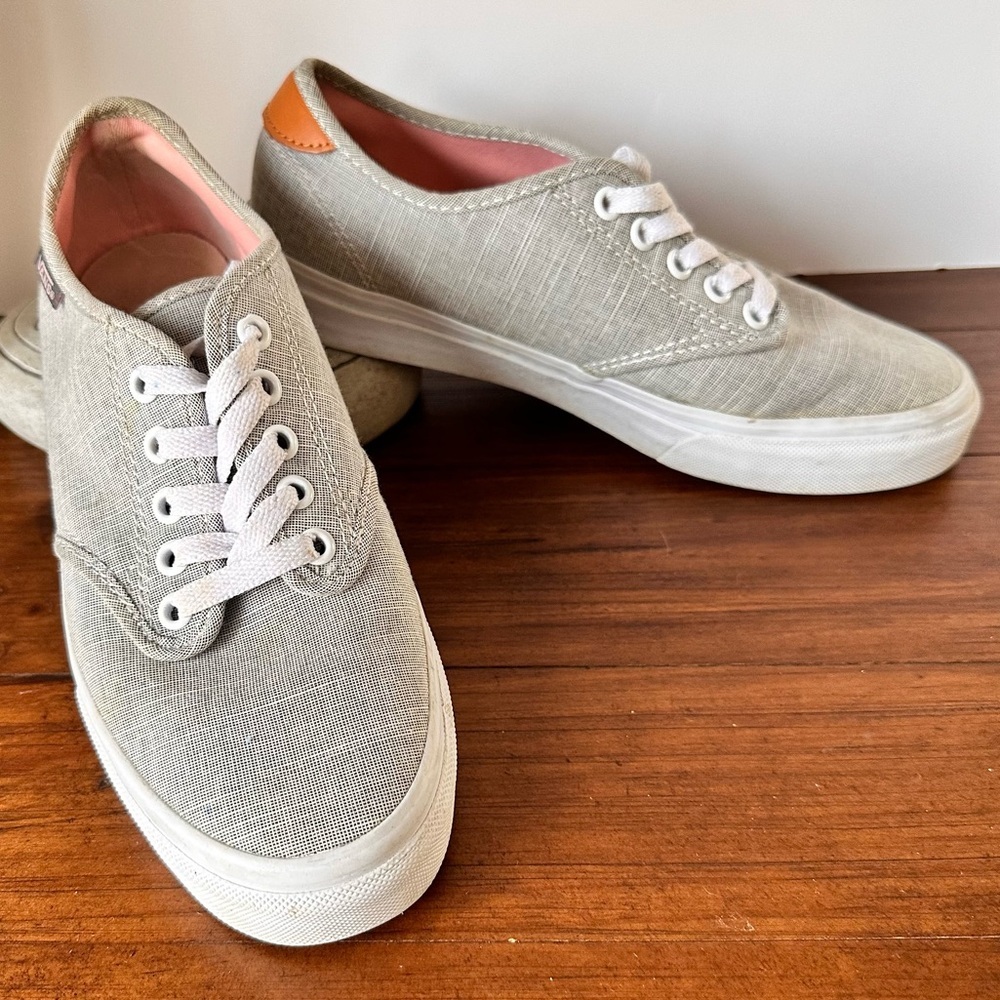 Casual Gray Canvas Sneakers